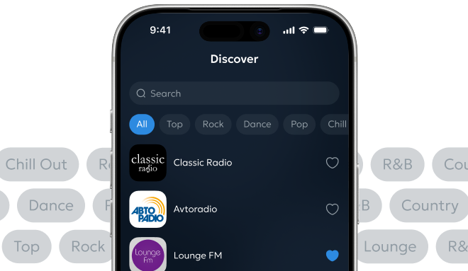 Discover screen