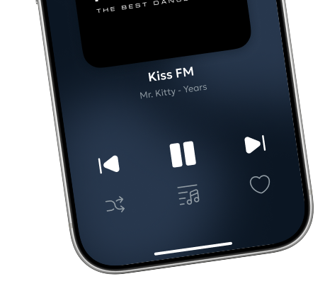 Now playing screen